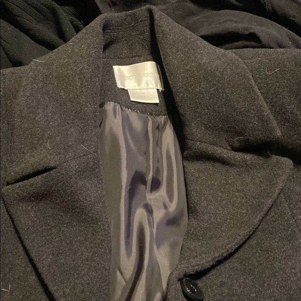 Worthington Gray Blazer with Textured Wool-Blend